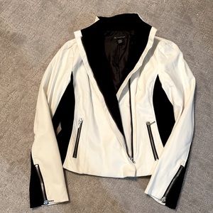 Stunning Black & White bomber jacket
